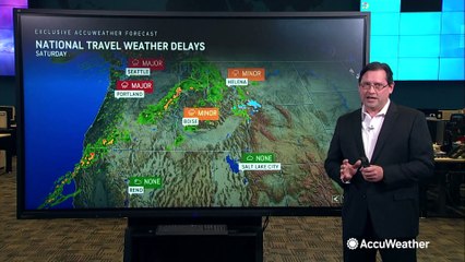 Download Video: Gusty storms to cause travel delays in the Northwest this weekend