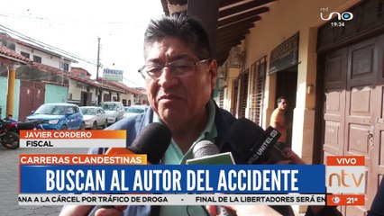 Buscan al autor del accidente de motocicleta en carrera clandestina