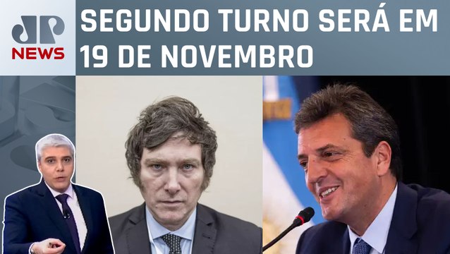 Javier Milei aparece à frente de Sergio Massa em pesquisas de opinião na Argentina; Favalli analisa