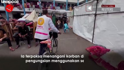 Kisah Dokter Hassan Zain Al-Din Bersepeda Tangani Korban di Pengungsian Gaza