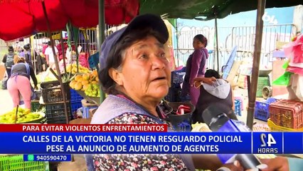 La Victoria: poca presencia policial pese a anuncio de incremento de policías para resguardar las calles