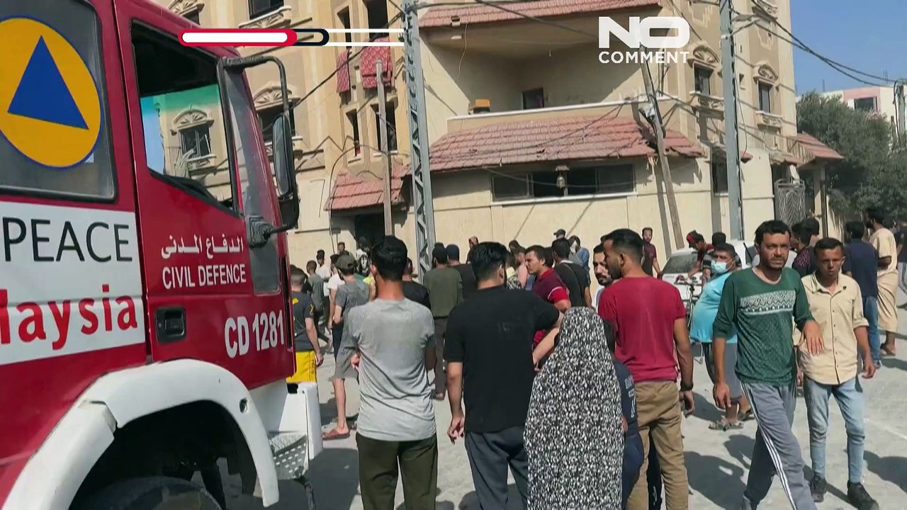 تصاویری از حمله هوایی اسرائیل به اردوگاه مغازی در نوار غزه
