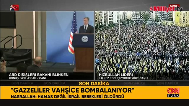 Hizbullah lideri Nasrallah: Biz bu savaşa 8 Ekim'de katıldık