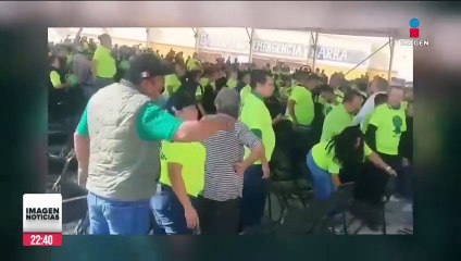 Riña en mitin de Sheinbaum entre Morena y PVEM; Xóchitl Gálvez dice que Samuel García es  favorito del presidente