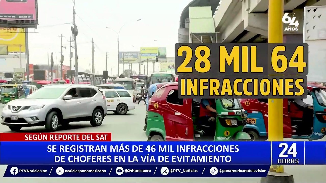 SAT: en lo que va del año se han registrado 46 mil 419 infracciones de tránsito en Vía de Evitamiento