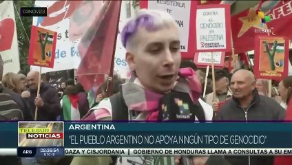 Organizaciones sociales argentinas exigieron el fin del genocidio al pueblo palestino