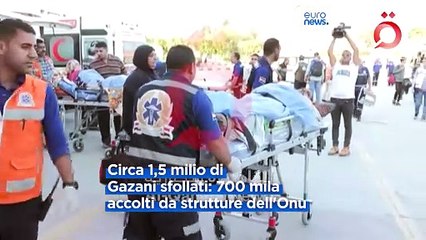 "Drammatico il numero degli sfollati": Onu definisce la situazione a Gaza un "disastro collettivo"