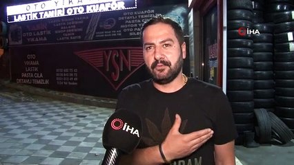 Esenyurt'ta Komşular Arasında Lastikli Şakalaşma