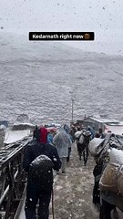 Kedarnath is covered in white blanket right now | AeronFly | Make Your Safar Suhana