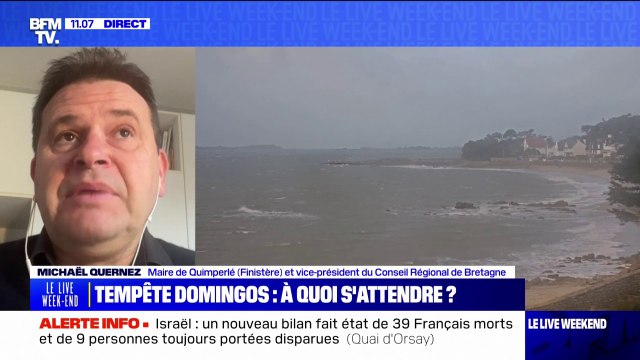 Michaël Quernez, maire de Quimperlé: La tempête que nous avons vécue est une tempête historique et celle que nous allons vivre ne peut qu'aggraver la situation