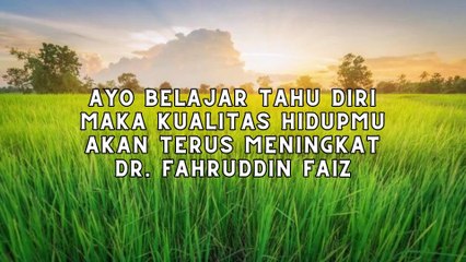 ADA BAIKNYA ORANG MERASA TIDAK TAHU APA-APA DR. FAHRUDDIN FAIZ - NGAJI FILSAFAT 68