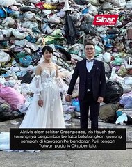 Rakam gambar kahwin di tapak pelupusan sampah