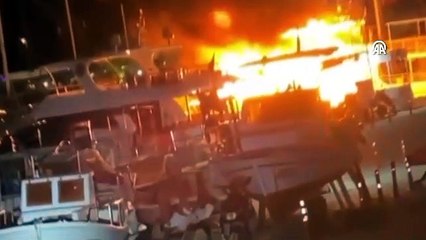 Antalya'da alev alan teknenin sahibi yanarak öldü