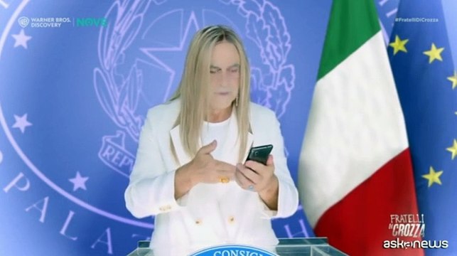 Crozza fa Meloni sullo scherzo telefonico dei due comici russi