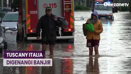 Akibat Badai Ciaran, Tuscany Italia Digenangi Banjir