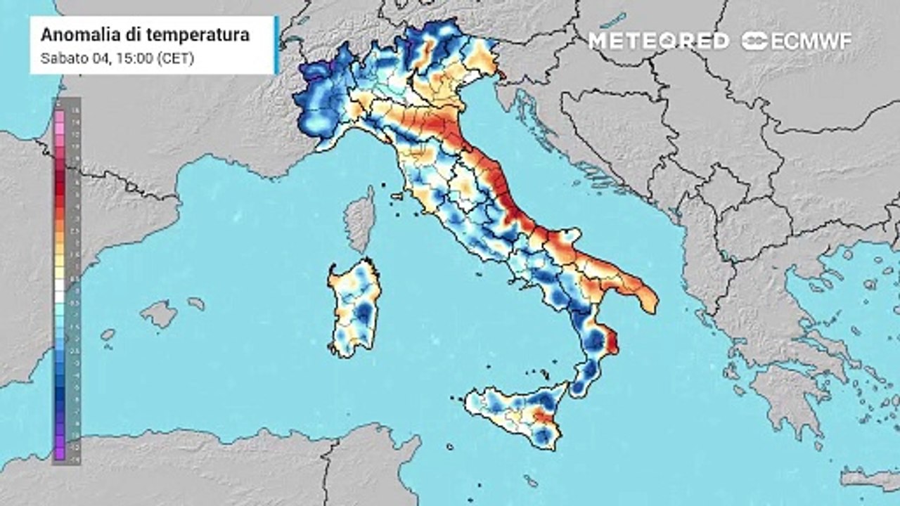 L'anomalia di temperatura