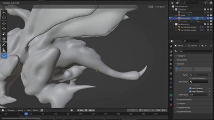Blender Dynamin Tail Simulation With Rigify