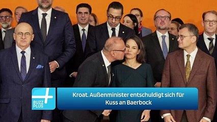 Kroat. Außenminister entschuldigt sich für Kuss an Baerbock
