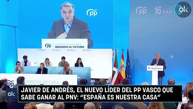 Javier de Andrés, el nuevo líder del PP vasco que sabe ganar al PNV: España es nuestra casa