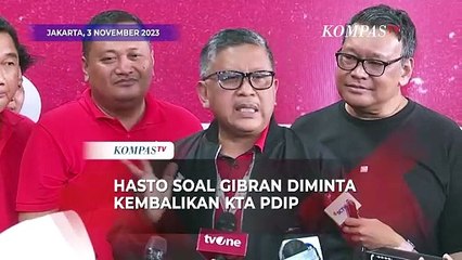Jawaban Hasto soal Gibran Diminta Kembalikan KTA PDIP