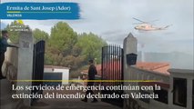 La Guardia Civil ha desalojado a casi un millar de la zona cerca al incendio en Valencia