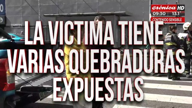 Camión atropelló a peatón en plena avenida Corrientes