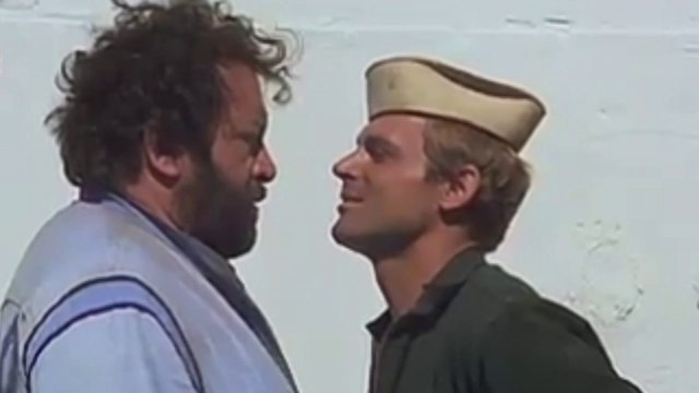 Per via del CESSO! Ah non immaginavo una cosa del genere. Con i cessi non c'è mai da scherzare - Clip da due super piedi quasi piatti - Bud Spencer e Terence Hill