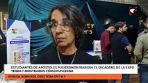 Estudiantes de Apóstoles pusieron en marcha el secadero de la Expo Yerba y mostraron cómo funciona