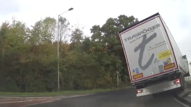 HGV driver almost topples lorry while four times over drink-drive limit