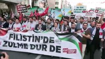 AK Parti Bursa İl Gençlik Kolları Filistin'e Destek Yürüyüşü Gerçekleştirdi