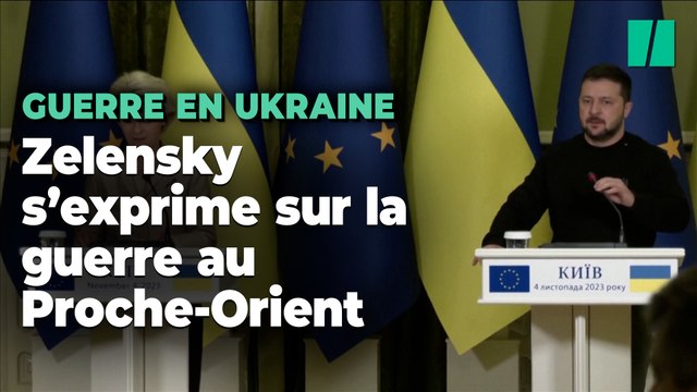 La guerre entre Israël et le Hamas « détourne l’attention » de l’Ukraine, déplore Zelensky