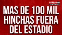 Máxima tensión en Río: hay más de 100.000 hinchas fuera del estadio