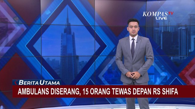 Iring-Iringan Ambulans di Dekat RS Shifa Gaza Diserang Israel, 15 Orang Tewas!