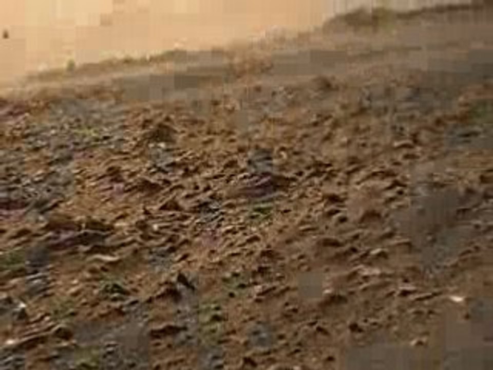 parachute dans la mer