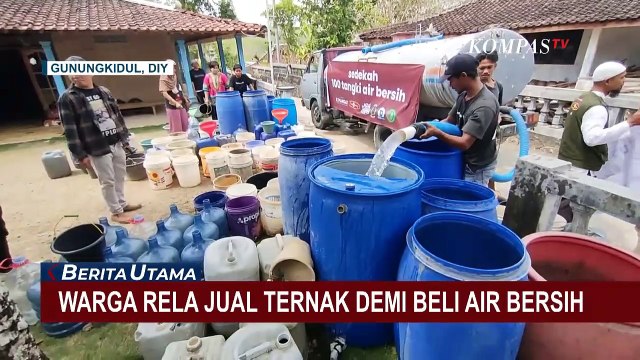 Dampak Kekeringan, Warga Gunungkidul Sampai Jual Ternak Demi Beli Air Besih!