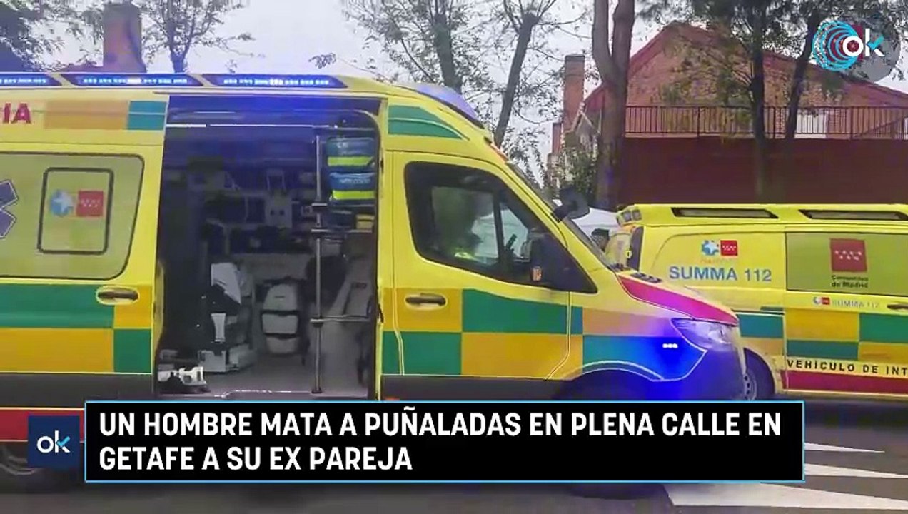 Un hombre mata a puñaladas en plena calle en Getafe a su ex pareja