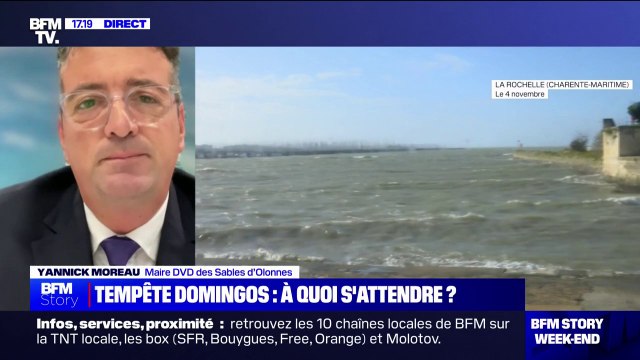 Tempête Domingos: On a encouragé nos concitoyens à circuler le moins possible , affirme le maire des Sables d'Olonnes