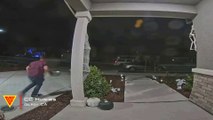 Guy Steals Whole Bowl of Candy on Halloween Caught on Ring Camera | Doorbell Camera Video