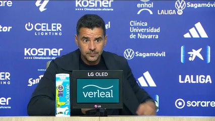 Rueda de prensa de Míchel, Osasuna vs. Girona