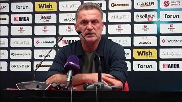 Çorum FK Teknik Direktörü Tahsin Tam: Mağlubiyette sadece hakem kararlarını eleştirmemeliyiz