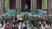 Afrique du Sud: les champions de la Coupe du monde de rugby font escale au Cap