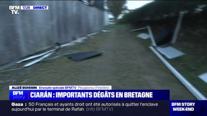 Download Video: Tempête Ciaran: environ 112.000 foyers toujours privés d'électricité dans le Finistère