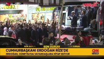 Cumhurbaşkanı Erdoğan, Rize'de vatandaşlara seslendi! Yerel seçim mesajı