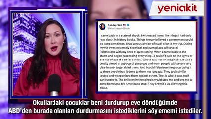 Amerikalı Gazeteciden Filistin yorumu: Gördüğüm şey hayal edilemezdi