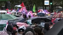 شاهد: الآلاف يتظاهرون في باريس وبرلين ولندن تضامنا مع الفلسطينيين ووقف الحرب في غزة