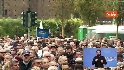 Salvini: "In piazza per dimostrare che non abbiamo paura"