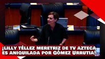 VEAN! ¡Lilly Téllez, la meretriz de TV Azteca es aniquilada por Gómez Urrutia por atacar sindicatos!