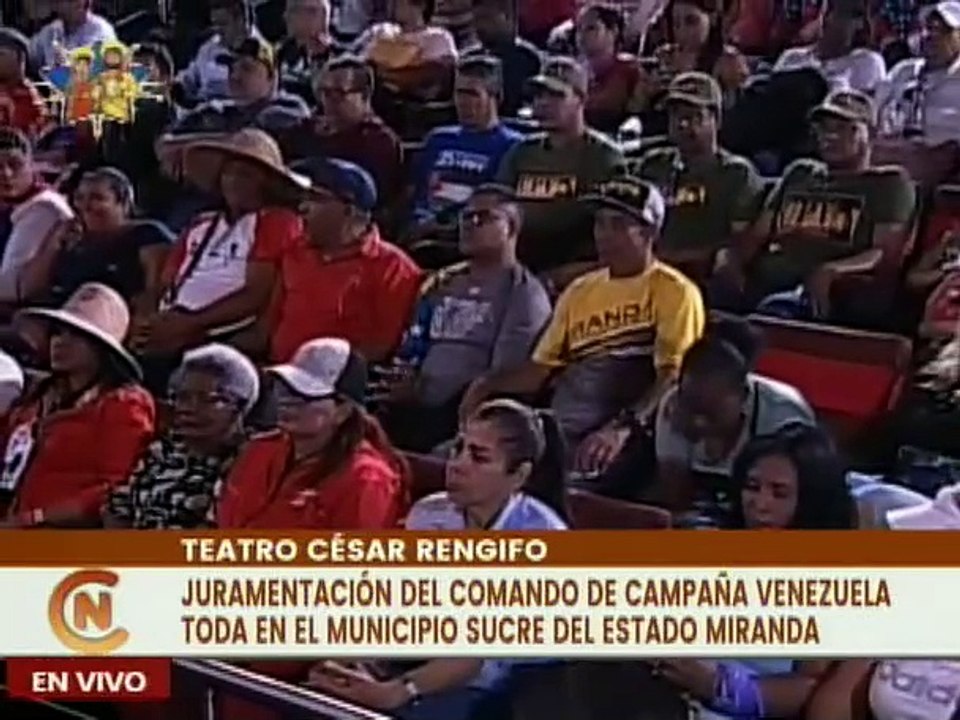 Miranda | Alcalde José Vicente Rangel juramenta Comando de Campaña Venezuela Toda en el mcpio. Sucre