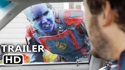 GUARDIANS OF THE GALAXY 3 "Nebula can't open the car door" Scene