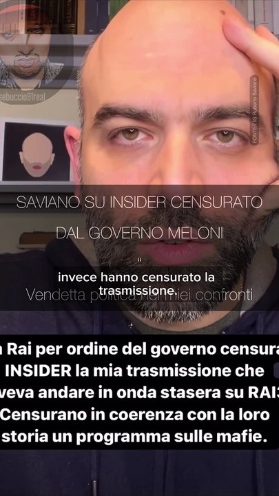Insider censurato dal governo Meloni, Saviano: “Vendetta politica”